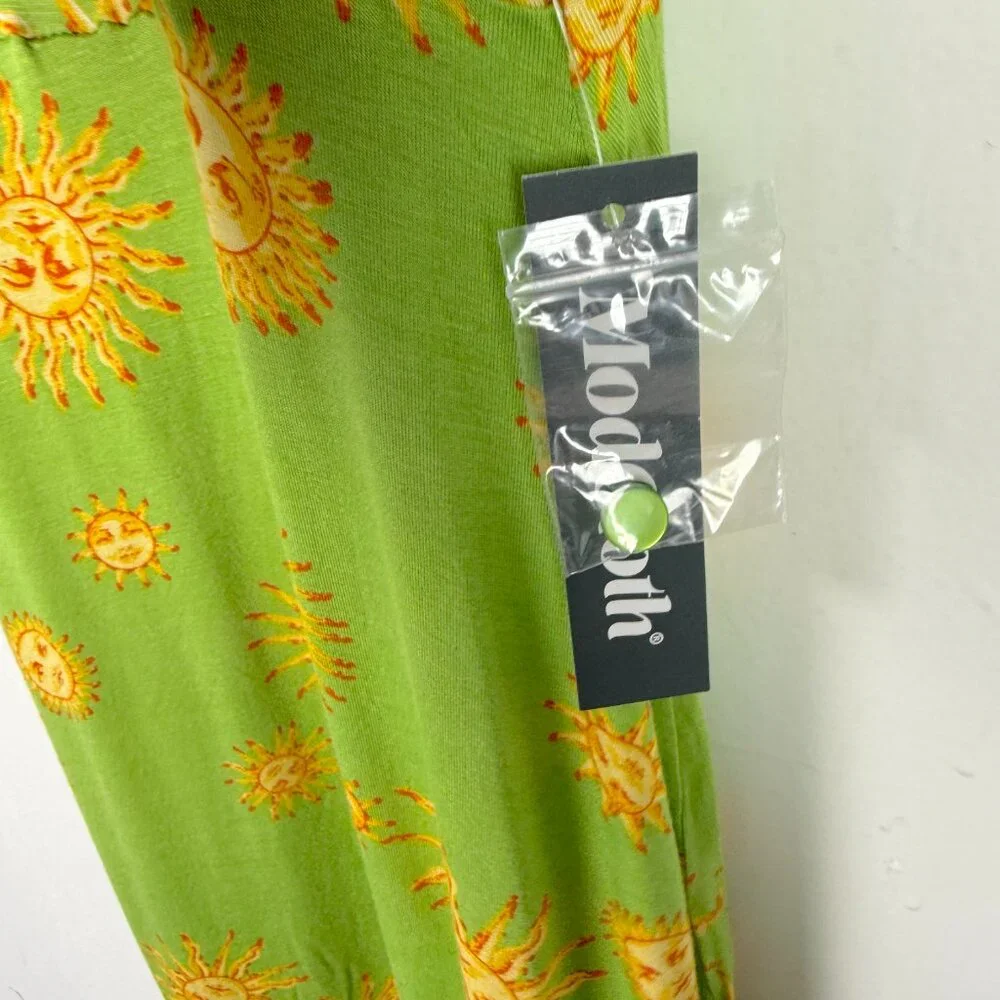 NWT Modcloth Seaside Vacay Slip Dress 90's Suns Lime Size Medium M NEW - Picture 7 of 11